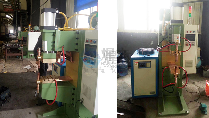 焊本法蘭螺母中頻點焊機1 焊本法蘭螺母中頻點焊機1